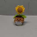 Gossby Positive Sunflower Doll Crochet with Card - Thank You for Listening - Appreciation Gift for Coworker, Best Friend - Christmas, Birthday, Thank You Gift for Women, Men - Crochet Plant Decor