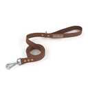 Wolfone Waterproof Dog Leash Carabiner Leash for Dogs Soft Handle Easy Care 6ft*25mm*2.5mm Brown