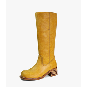 Women's Knee High Boots Square Toe Chunky Block Heel Long Boots for Women Comfortable Low Heel Womens Boots ,8.5