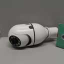 WESECUU Light Bulb Security Camera -5G& 2.4GHz WiFi 2K Security Cameras Wireless Outdoor Motion Detection and Alarm,Two-Way Talk,Color Night Vision,Human Detection, Bulb Camera Compatible with Alexa (2K/1-Pack, White)