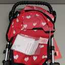 The New York Doll Collection My First Doll Stroller with Basket & Heart Design Foldable Doll Stroller, Pink