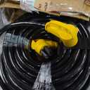 Camco 55194 PowerGrip 15-Foot 50-Amp Extension Cord 125/250V, 12,500W 6/3 + 8/1 Gauge Copper Wires NEMA 14-50P to 14-50R