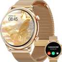 Hwagol Smart Watch for Women Android Phones iPhone Compatible(Bluetooth Call),1.39'' Round Sports Watch Fitness Tracker Heart Rate/SpO2/Sleep Monitor,Pedometer