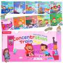2 x 10 sticker books focusing on potential development stickers children's enlightenment baby early education book sticker book suitable for children aged 2-5 years old DIY stickersLife scenes