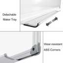 XIWODE 24x36 Inch Magnetic Dry Erase Whiteboard, Silver Aluminum Frame Wall-Mounted, No Ghosting Anti-Stain Easy Clean for Home School Office Conference Room
