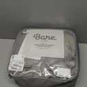 Bare Home Weighted Blanket AllNatural 100% Cotton with Nontoxic Glass Beads 60"x80" 17lbs, Light Grey