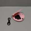 Deluxe Products CD Player Portable with 60 Second Anti Skip, Stereo Earbuds, Includes Aux in Cable and AC USB Power Cable for use at Home or in Car, Pink