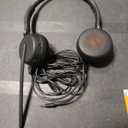 SEJJ Wireless Headset with Mic for Work, Bluetooth 5.4 Headphones with AI Noise-Canceling Mic for Clear Calls, Wireless Headsets with Mic Mute & USB A/C Dongle for PC, Computer, Laptop, Black