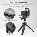 SmallRig Hero 13 / Hero12 / Hero11 / Hero 10 / Hero 9 Black Cage for GoPro, with 2 Cold Shoe Mount for GoPro Light Mod and Common Microphone, Led Video Light - 3083C