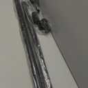 Tension Curtain Rod 51-165In(4.25-13.75Ft), Extra Long Outdoor Curtain Rod No Drilling for Window or Bathroom Patio, Adjustable Spring Shower Rod, Easy to Install Never Rust, Rod Diameter 1.26In-Black