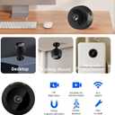 Hidden Camera Mini Spy Camera WiFi 1080P, Wireless Indoor Security Camera with Night Vision & Motion Detection, Nanny Cam for Home Baby Pet Monitor,TF Card Storage (Black)