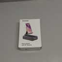 Cell Phone Stand with Wireless Bluetooth Speaker and Anti-Slip Base HD Surround Sound Perfect for Home and Outdoors with Bluetooth Speaker for Desk Compatible with iPhone/ipad/Samsung Galaxy (Black)