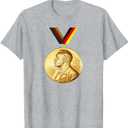 Nobel Peace Prize Medal T-Shirt Grey, L