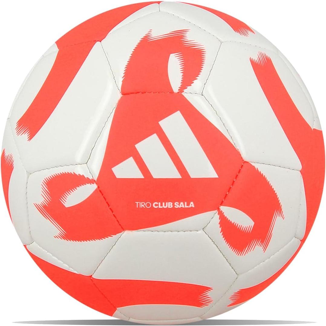 Adidas Tiro League Sala Soccer Ball (FUTS, White/Solar Red)