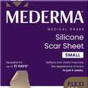 Mederma Medical Grade Silicone Scar Sheets; Improves The Appearance of Old and New Scars; for Injury, Burn and Surgery Scars, 4 Count (Small)