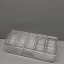 ARSTPEOE Condiment Tray, Chilled Condiment Server for Home, Party, Celebration, Bar Garnish Holder on Ice, Bar Accessories Fruit and Salad with Removable Trays and Lids (5 Spoons & 2 Tongs)