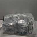 4 Set [EXTRA LARGE] Hanging Wall Mount Storage Baskets with Adhesive Hooks & Steel Hooks, Multiuse Sturdy Wire Metal Organizing Baskets for Home Kitchen Bathroom Pantry Utility Organizer, Black