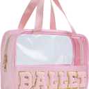 Ballet Bag Preppy Stuff Ballet Gifts Chenille Letter Bags Makeup Cosmetic Bags ballet bags for girls 4-6 Waterproof Organizer Storage Case Gifts for Team Girls Women (STB-FS-BALLET, STB-FS-BALLET)