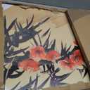Large Bamboo Plum Blossoms Chinese Traditional Wall Art with Birds, 48"L x 20"W