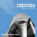 Men Quick Dry Performance Running Cap Lightweight Sports Hat Outdoor Athletic Sun Cap (Grey)