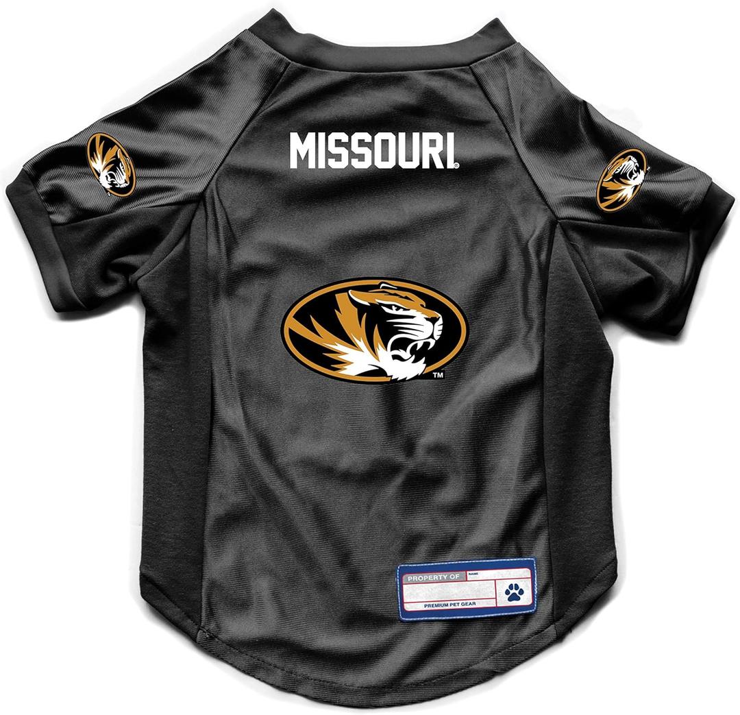 Littlearth NCAA Stretch Pet Jersey (Medium, Missouri Tigers)