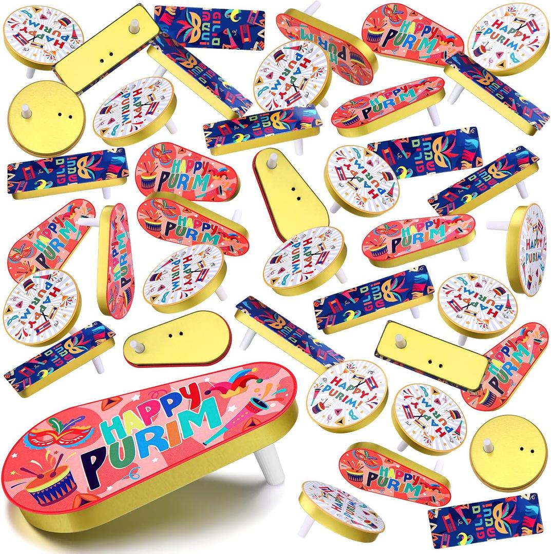 60 Pcs Metal Purim Gragger Noise Makers for Sporting Event Colorful Party Noise Makers Bulk Novelty Assorted Purim Gragger Party Favor for Holiday, Football Games, Pep Rally Supplies (Stylish)