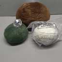 Shellwei 3 Pcs Christmas Bell Pillow Velvet Round Throw Pillows 3D Stuffed Ball Shaped Pillow Neutral Cute Christmas Decorations for Bedroom Living Room and Gift for Christmas(Moss Green, Velvet)