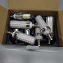 E12 20W Warm White 3000K LED Bulbs - 150W Equivalent, Non-Dimmable, 4 Pack for Chandeliers, Ceiling Fans & More