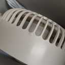 Small Oscillating Fan, 2025 New Mini Desk Table Fans for for Bedroom Dorm, 3-Speed Rechargeable Portable Air Circulator for Cooling Sleep, Quiet Bedside Fan for Office Desk, Dorm Room Essentials