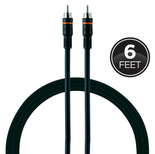GE  6ft. Digital Audio Coaxial Cable, Black
