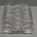 Tlence 12 Pack Clear Plastic Flower Vases, 6.3" Ribbed Fluted Glass-Like Vase, Decorative Modern Ripple Hydroponic Plant Vase with Base for Table Centerpieces Home Decor Office Wedding Decoration