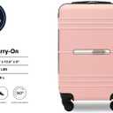 Travelers Club 22" Richmond Spinner Carry-On Luggage, Rose Gold