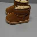 KDHAO Girls Boys Warm Winter Boots Kids Outdoor Snow Boots (4.5 Toddler, Brown)