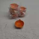 EIDIND 9 Pack Ceramic Pumpkin Bowls, 6 oz Small Fall Ramekins, Pumpkin Shaped Dishes for Halloween Thanksgiving Candy Snack Dip Sauce, Orange Mini Bowls for Autumn Party Decor