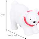 9Pcs Christmas Miniature Polar Bear Adornment Creative Bear Micro Landscape Ornament Desktop Decoration (Random Style) Home Decor