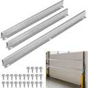 9FT Garage Door Reinforcement Strut Kit, 18-Gauge Heavy Duty Steel Support - 1.2M Extended Center Segment for Superior Strength, Anti-Sag & Noise Reduction, Fits 9ft Single Doors, Easy DIY Kit