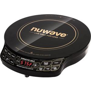 Nuwave Gold Precision Induction Cooktop, Portable, Powerful with Large 8 Heating Coil,100F to 575F, 3 Wattage Settings, 12 Heat-Resistant Cooking Surface