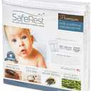 SafeRest Zippered Mattress Protector - Premium 6 Inch Waterproof Mattress Cover for Bed - Breathable & Noiseless Washable Mattress Encasement - Crib