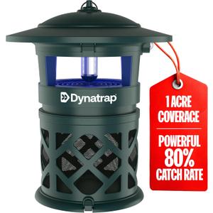 DynaTrap DT2030-GRSR Fly Traps Outdoor - Mosquito & Flying Insect Killer for 1 Acre Kills Flies, Gnats, Wasps - Bug Zapper Alternative - Green