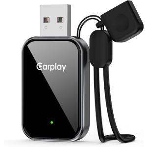 Wireless CarPlay Adapter for Apple iPhone - 2025 Wired Car Play to Wireless Dongle, USB-A/C Plug & Play, Stable Bluetooth CarPlay Adapter Only for iPhone iOS 10+ & Cars with Factory Wired Car Play