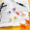 145pcs Natural Pressed Dried Flowers Mixed Multi-Color Pressed Flower Mini Rose Hydrangea Daisy for Art Craft DIY Resin Nail Art Floral Decors (Red, Purple & Blue)