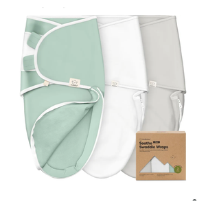 Baby Swaddle Sleep Sacks with Zipper - 3-Pack Swaddles for Newborns 0-3 Months, Infant, Baby Girls, Boys, Soft & Durable Newborn Sleep Sack, Easy Diaper Change Swaddling Blanket (Sage)