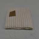 Homaxy Kitchen Towels(12 Pack, 10 x 20 inches), Ultra Soft and Absorbent Dish Towels, Reusable Fast Drying Microfiber Cleaning Cloth, Coral Velvet Wave Design No-lint, Beige