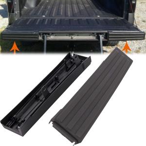 KARPAL Right + Left Flexible Step Side Tailgate Cap Molding End Cap Cover Compatible with 2009 2010 2011 2012 2013 2014 Ford F150 Black