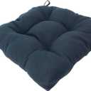 Slate Blue Blend Indoor Outdoor Seat Cushion Patio D Chair Cushion