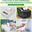 (10 Rolls) 3 1/8" x 230' Thermal Paper, Premium Quality POS Receipt Paper for Retail Business Cash Register, Fits Most Credit Card Terminal Point Of Sale