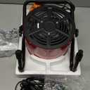 1500W Greenhouse Heater with Digital Thermostat, Outdoor Heater with Overheat Protection and 3-Second Rapid Heating Function, Outdoor Heaters for Patio Garage, Greenhouse, Flower House (Red)