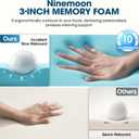 3 Inch Gel Memory Foam Mattress Topper Twin, Cooling Gel Bed Topper for Pressure Relief, High Density Sleep Comfort with Removable & Washable Bamboo Cover