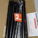 STARLATTA 2 Pack Shower Curtain Rods:43-78 Inch No Drilling Tension Rods, 1" Diameter Heavy Duty Adjustable, Stainless Steel Rust-Proof Spring Anti-Slip Curtain Rod for Bathroom (Black,78'')