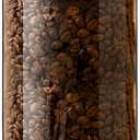 Coffee Bean Storage Container with One-way Valve Airtight Lid Date Tracker for Coffee and More Food Fresh and Storage, Clear Borosilicate Glass Coffee Canister (21OZ)